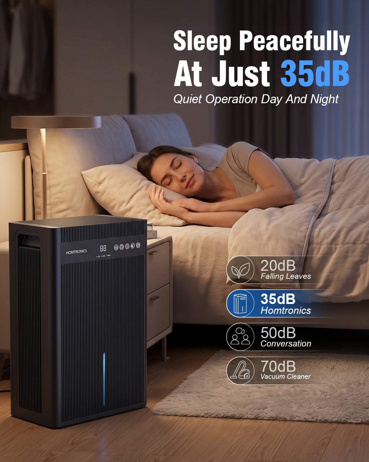 101OZ Dehumidifiers for Home,3L Water Tank,12-84 Hour Timer | Continuous Drain Hose,7-Color LED Light,Auto Shut-Off,35dB Quiet Dehumidifier Perfect for Bedroom,Bathroom,Basement