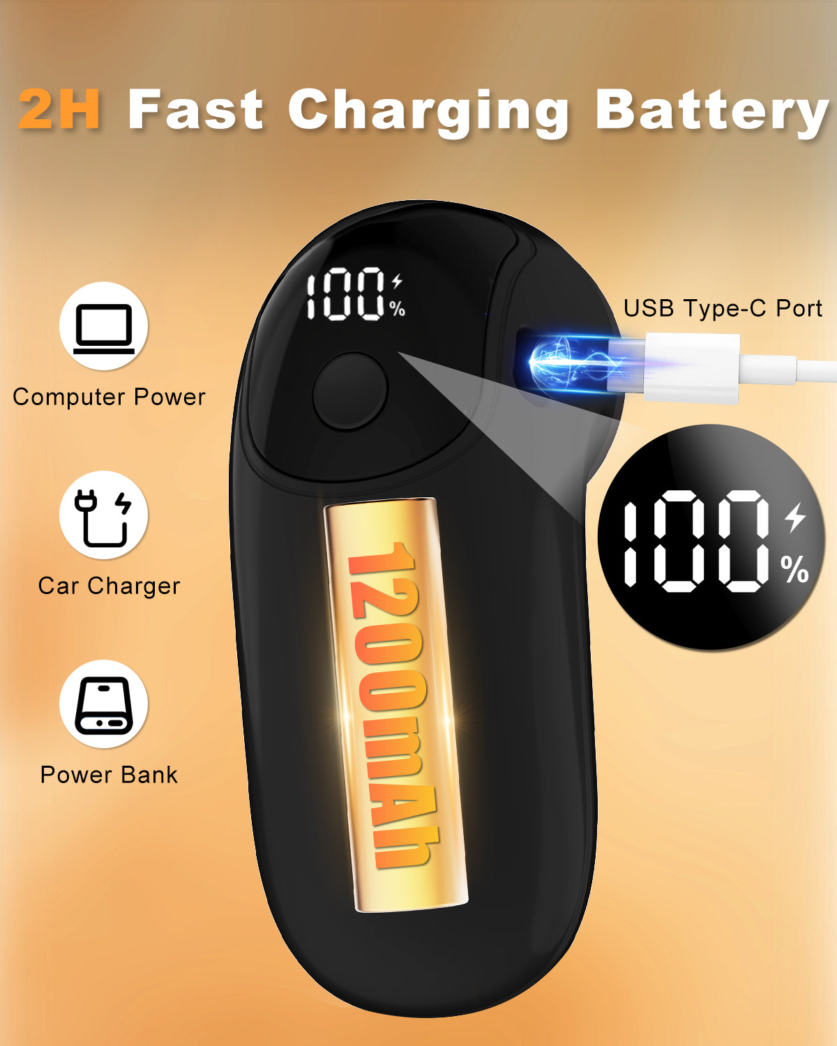 Rechargeable Fabric Shaver, [Highly Efficient] Homtronics Lint Remover with 3 Stainless Steel 6-Leaf Blades, 3 Speeds, Lint Shaver with LED Battery Display [Black]