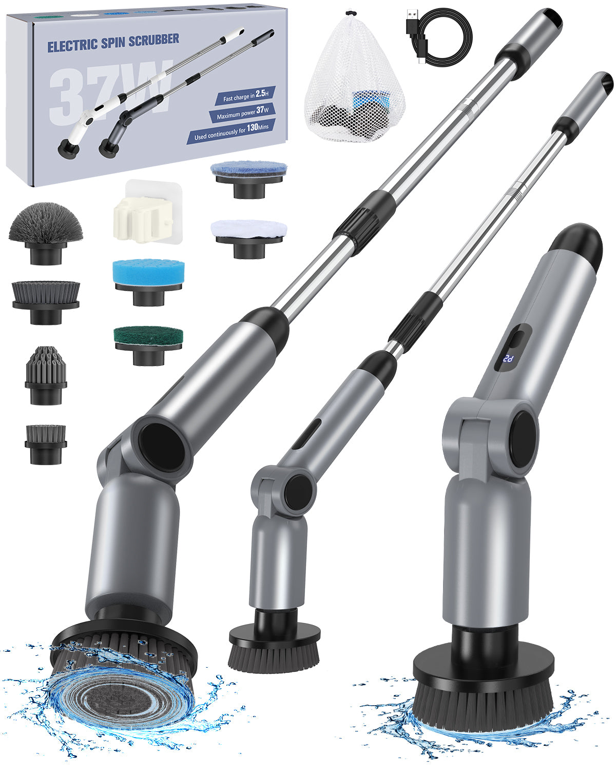 Homtronics 50KG Torque Electric Spin Scrubber