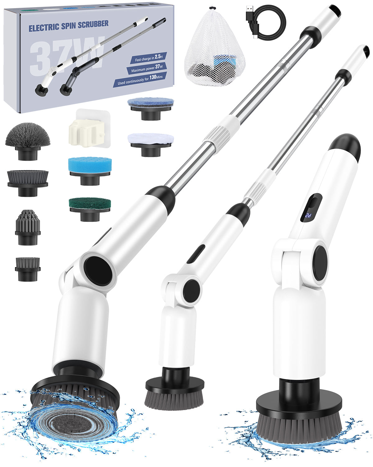 Homtronics 50KG Torque Electric Spin Scrubber